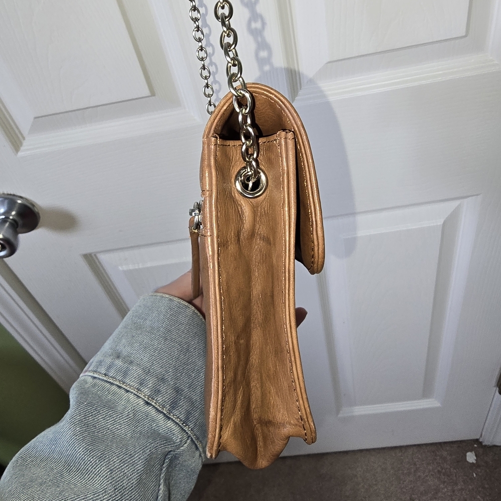 Brown Leather Crossbody Bag Purse Boho Western Everyday - Picture 5 of 13